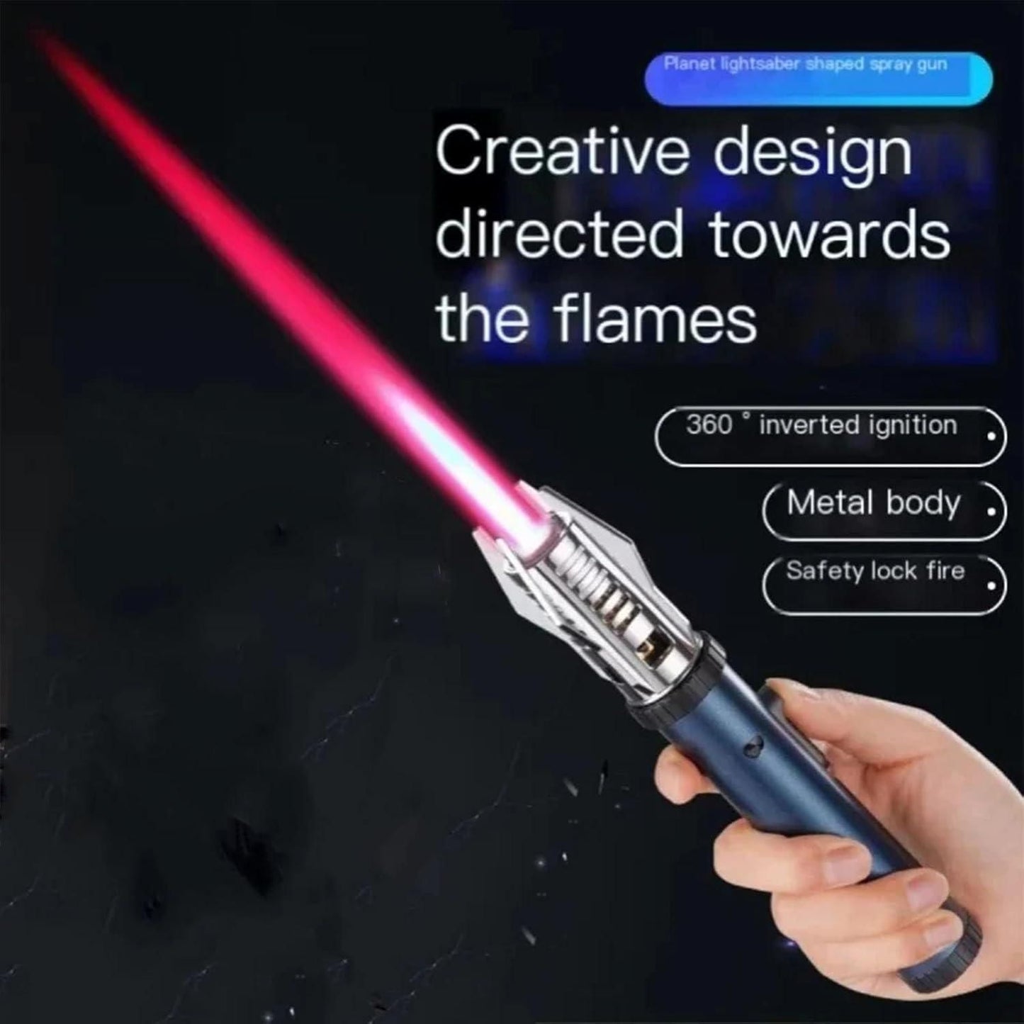 Lightsaber Metal Lighter | High Flame | Cooking Friendly