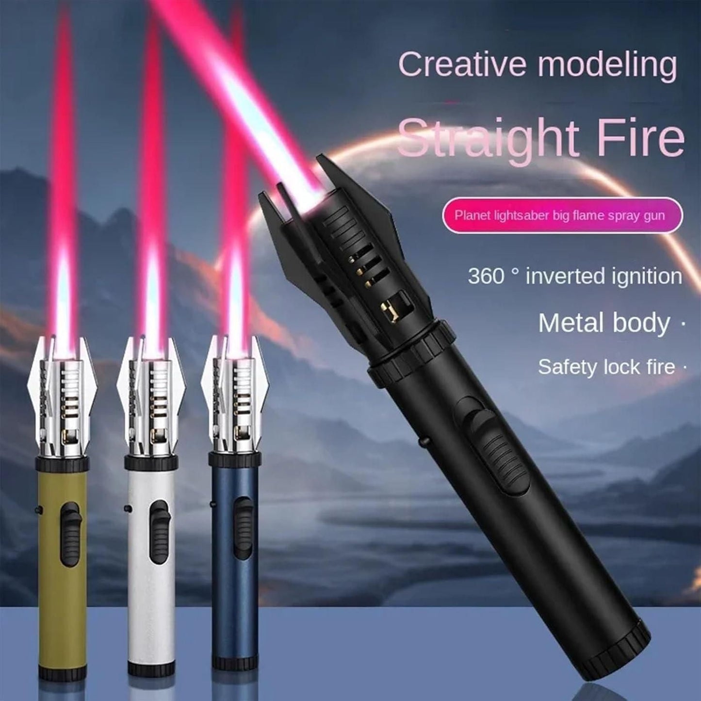 Lightsaber Metal Lighter | High Flame | Cooking Friendly